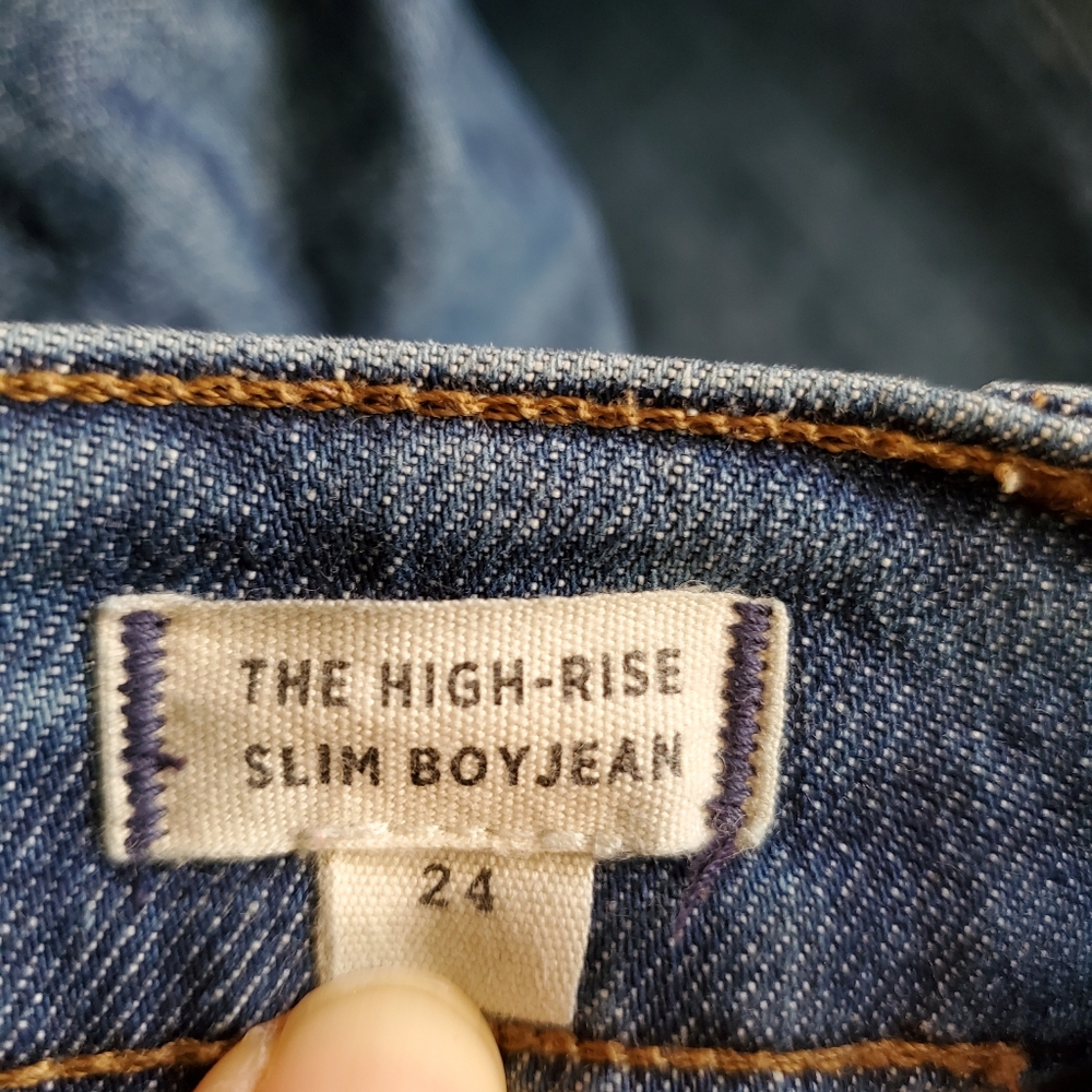 Madewell High Rise Slim Boyjean Eco Edition Size 24 - Picture 8 of 13
